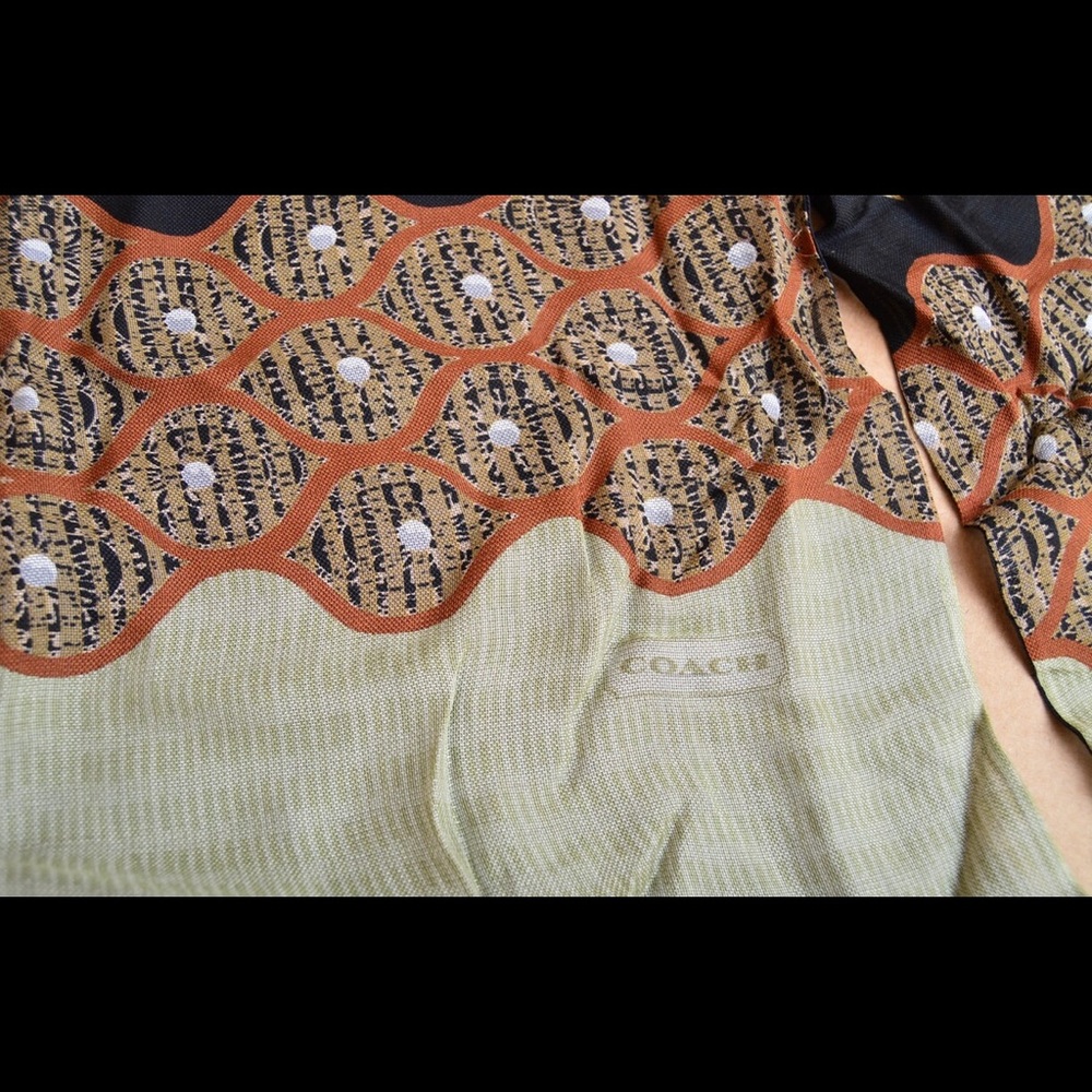 Coach Silk Scarf - Picture 2 of 6